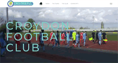 Desktop Screenshot of croydonfc.com